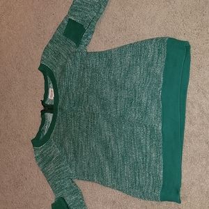 Green knit sweater S.
